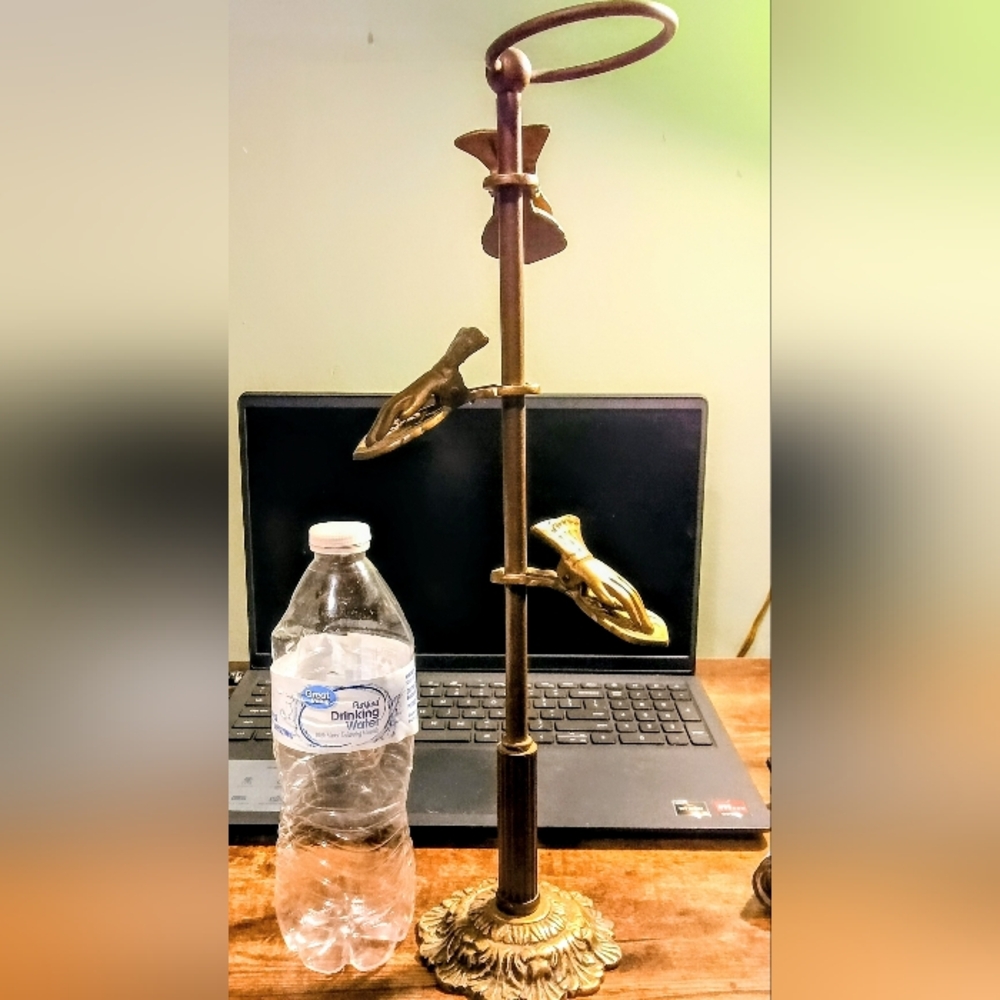 Antique Desk Top Brass Letter Holder/Mail Holder - Picture 4 of 4